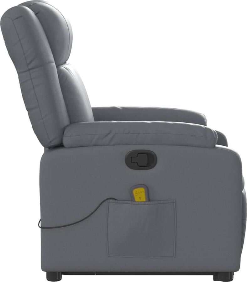 Vida XL vidaXL Sta-op-massagestoel verstelbaar kunstleer grijs-VXL-3205160 - Foto 5