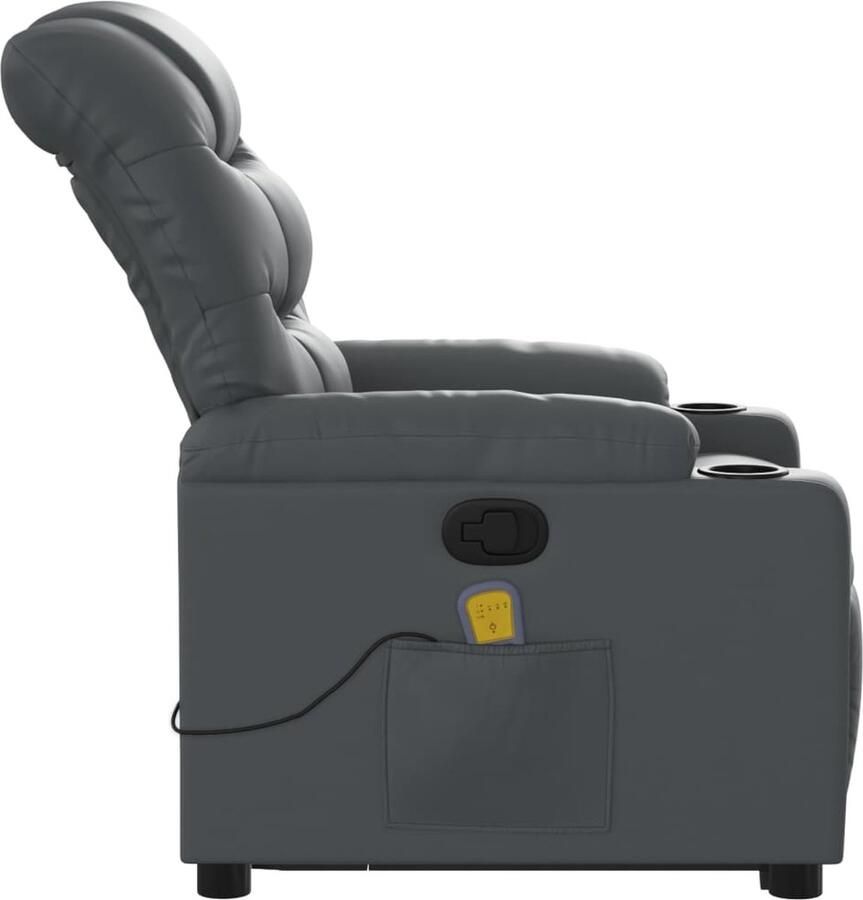 Vida XL vidaXL Sta-op-massagestoel verstelbaar kunstleer grijs-VXL-3206609 - Foto 3
