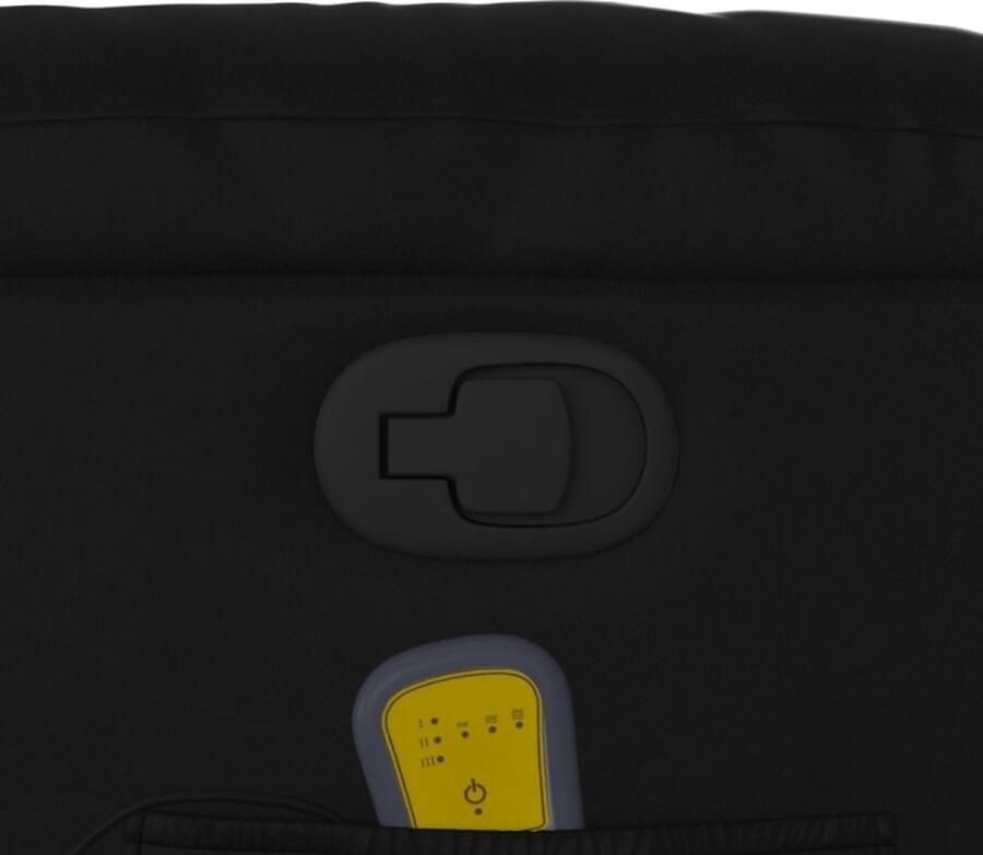 VidaXL Sta-op-massagestoel Verstelbaar Kunstleer Zwart Sta-op-stoel Massagerstoel Fauteuil Massage Elektrisch Verstelbaar - Foto 2