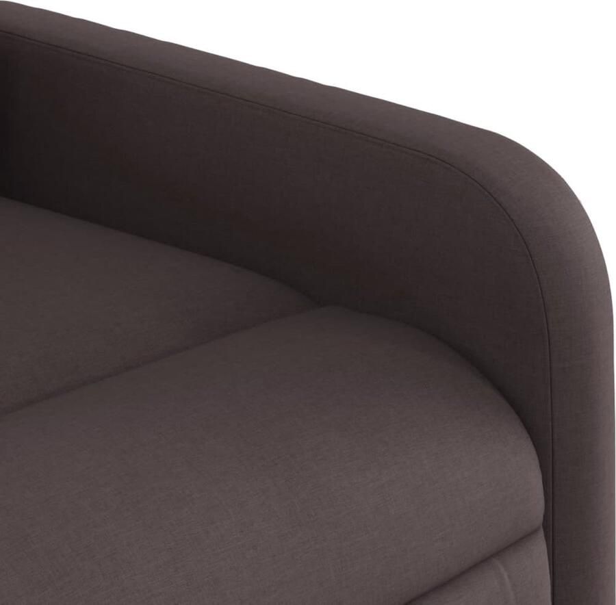 VidaXL Sta-op-massagestoel verstelbaar stof donkerbruin - Foto 3