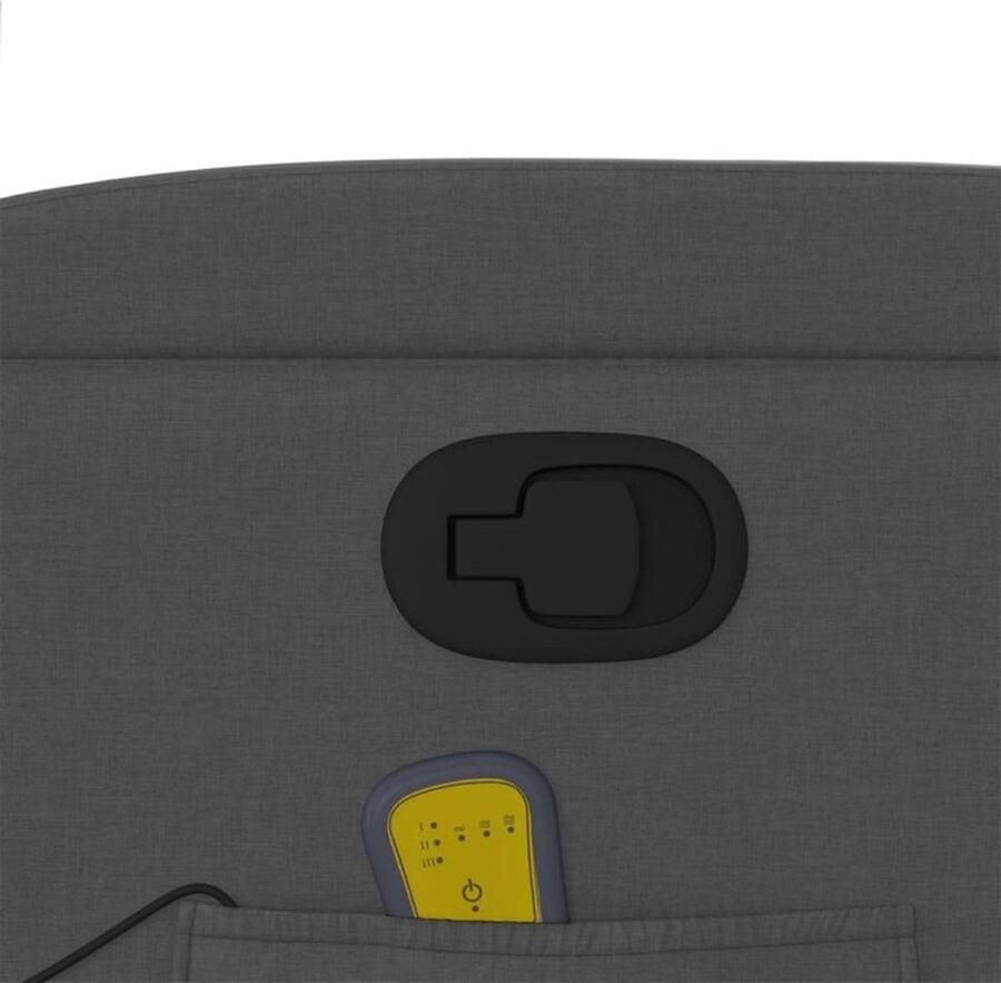 Vida XL vidaXL Sta-op-massagestoel verstelbaar stof donkergrijs-VXL-3206805 - Foto 4