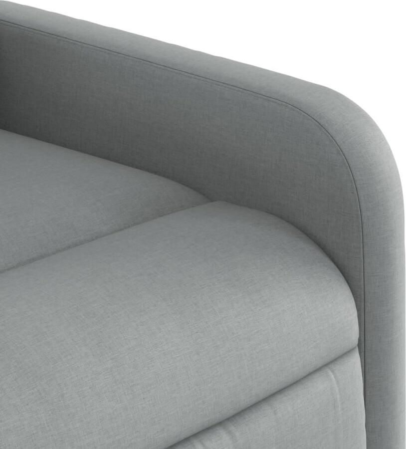 Vida XL Sta-op-massagestoel verstelbaar stof lichtgrijs SKU: V3206708 - Foto 3