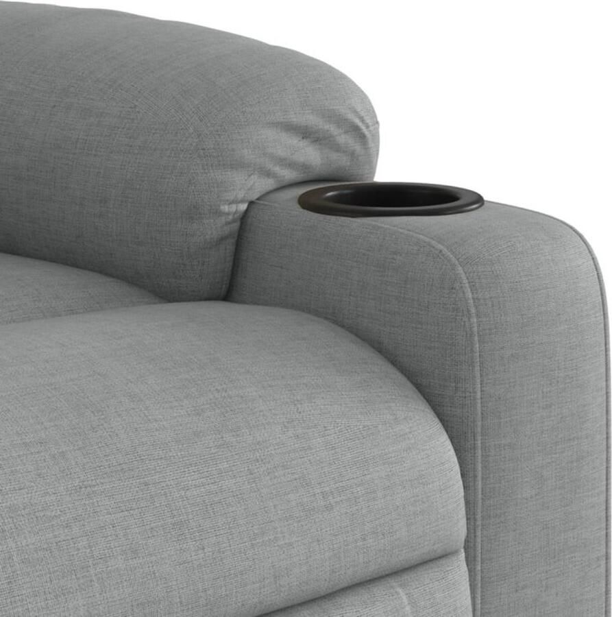 Vida XL vidaXL Sta-op-massagestoel verstelbaar stof lichtgrijs-VXL-3206654 - Foto 4