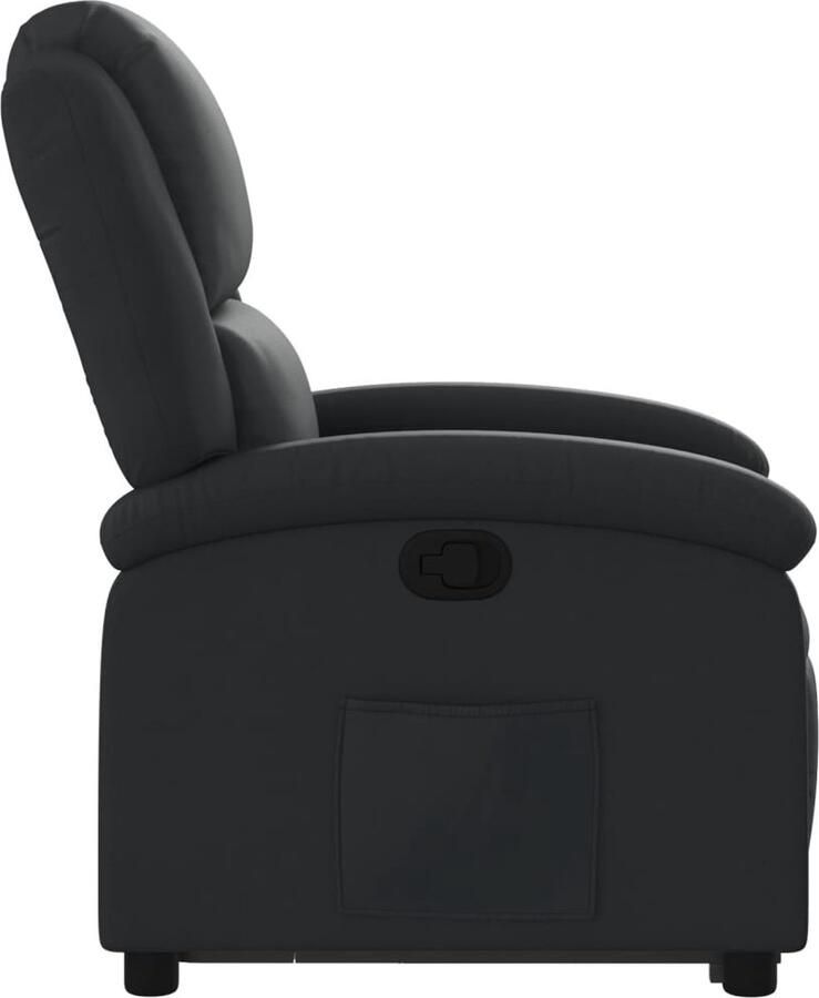 Vida XL vidaXL Sta-op-stoel echt leer zwart-VXL-3204262 - Foto 5