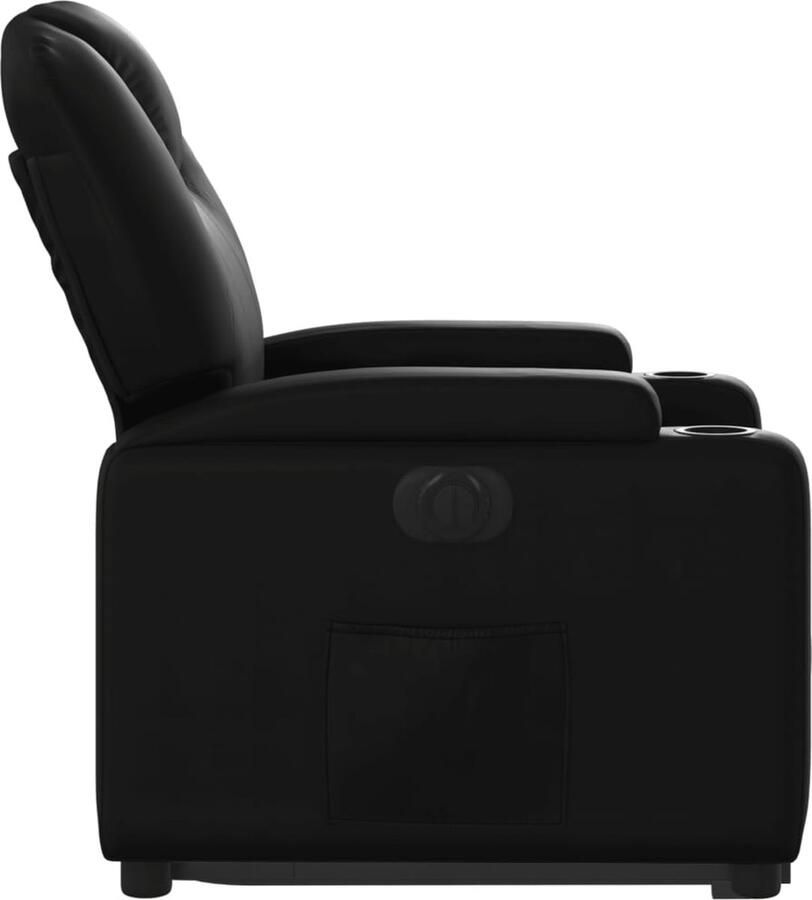 Vida XL vidaXL Sta-op-stoel elektrisch kunstleer zwart-VXL-3204444 - Foto 4