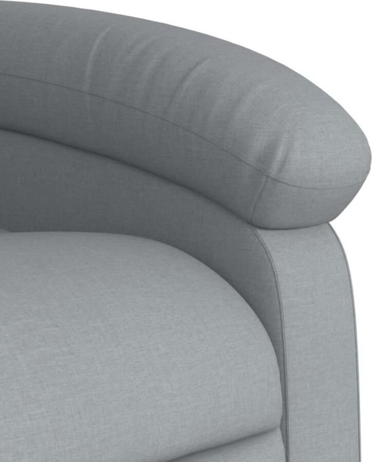 Vida XL vidaXL Massagestoel elektrisch verstelbaar stof lichtgrijs-VXL-3203966 - Foto 5