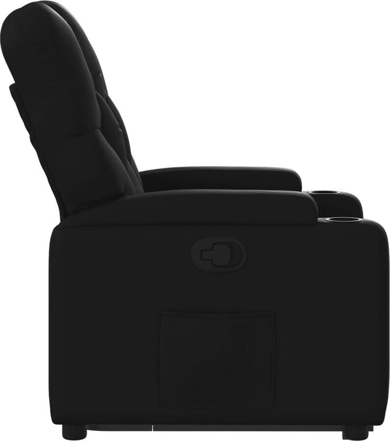 VidaXL Sta-op-stoel Kunstleer Zwart Elektrisch Verstelbare Stoel Elektrisch Opstarten Zitcomfort Ergonomische Stoel Robuuste Stoel - Foto 3