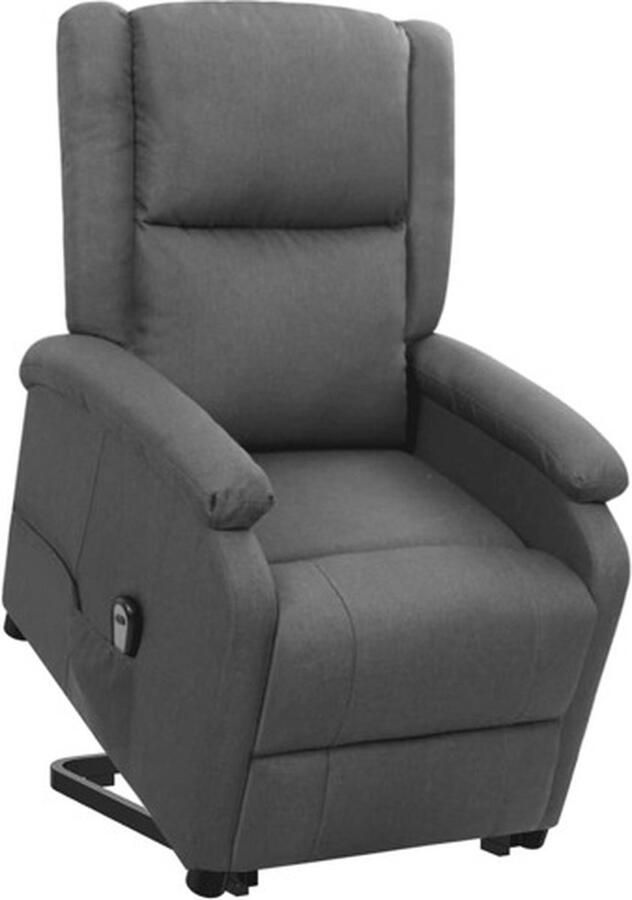 Vida XL vidaXL Sta-op-stoel stof donkergrijs-VXL-329700