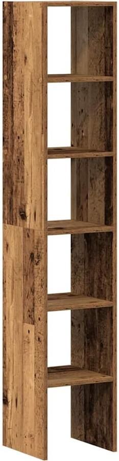 VidaXL Stapelbare Boekenkasten Set van 2 Boekenkast Boekenkasten Boeken Plank Schappenkast