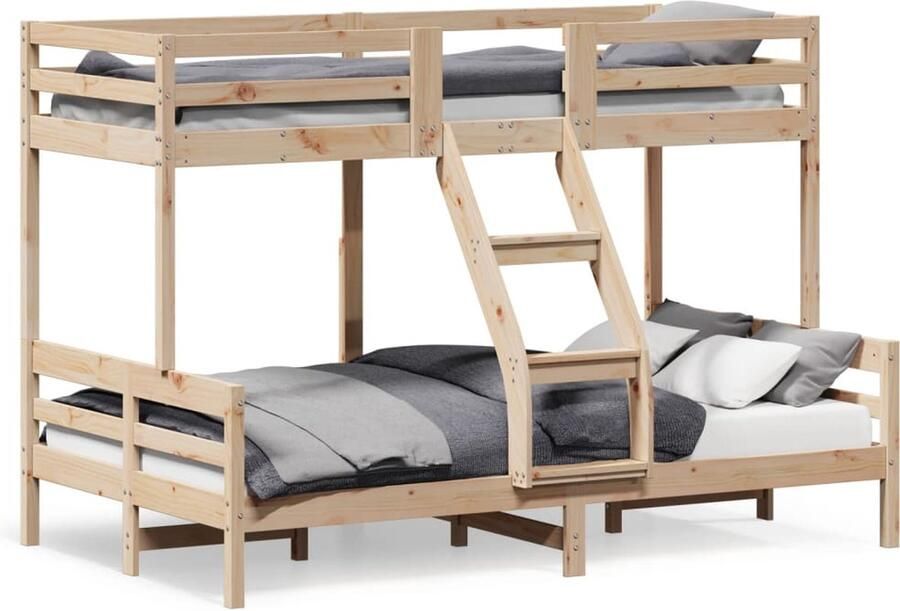 Vida XL Stapelbed massief grenenhout 80x200 120x200 cm SKU: V3207161 - Foto 7