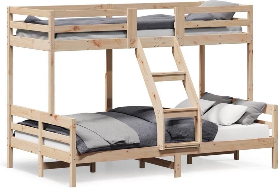 Vida XL Stapelbed massief grenenhout 90x200 120x200 cm SKU: V3207185 - Foto 8