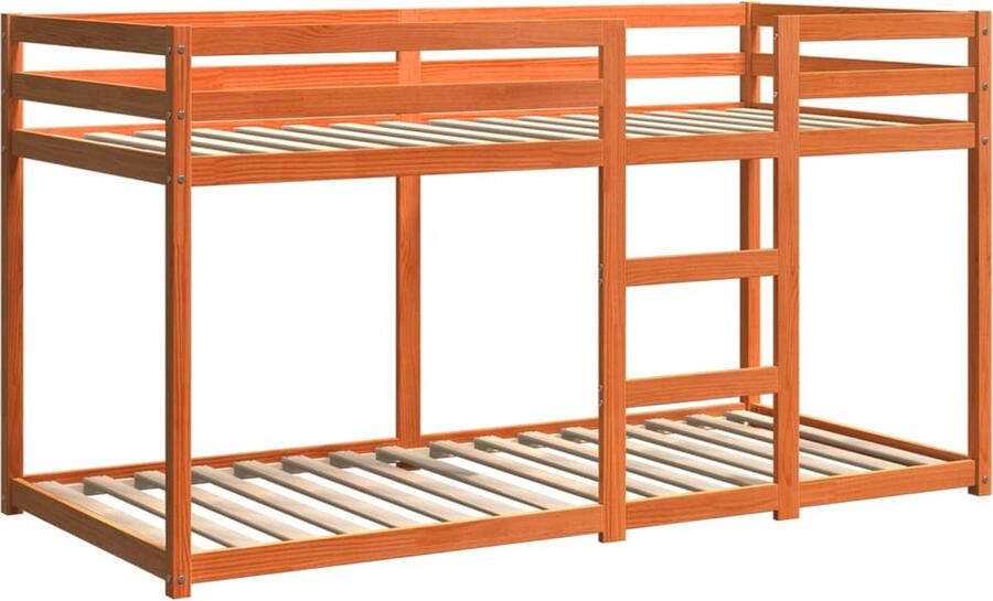 VidaXL Stapelbed massief grenenhout wasbruin 75x190 cm - Foto 2