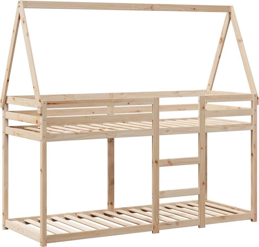 VidaXL Stapelbedframe zonder matras massief grenenhout 90x190 cm - Foto 5