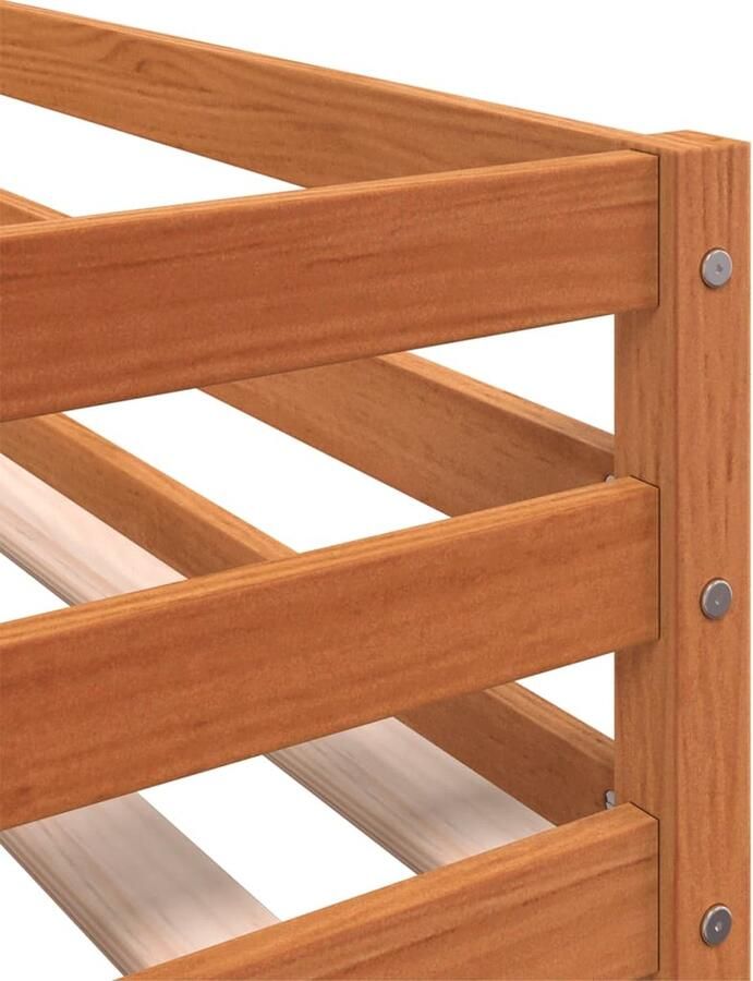 VidaXL -Stapelbed-met-gordijnen-80x200-cm-grenenhout-wit-en-zwart