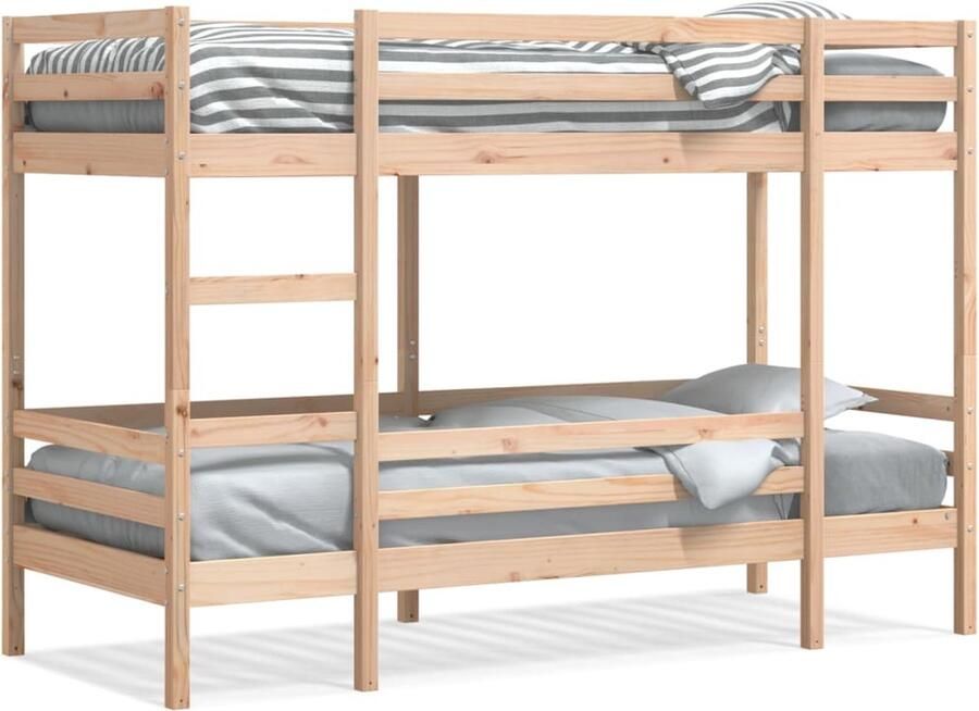 VidaXL Stapelbedframe zonder matras massief grenenhout 90x190 cm - Foto 6