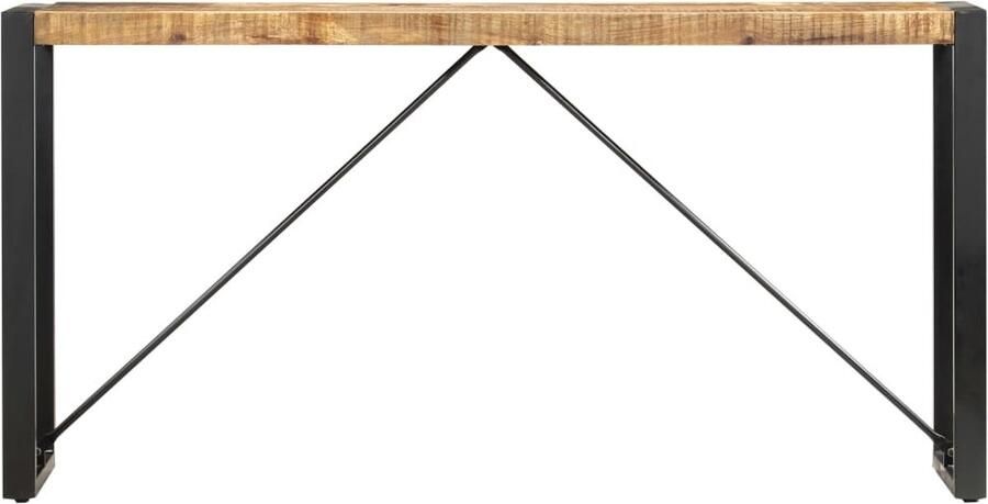 VidaXL Stijlvolle wandtafel 150x35x76 cm mangohout Wandtafel Industrieel Design Mango Hout Salontafel Consoletafel