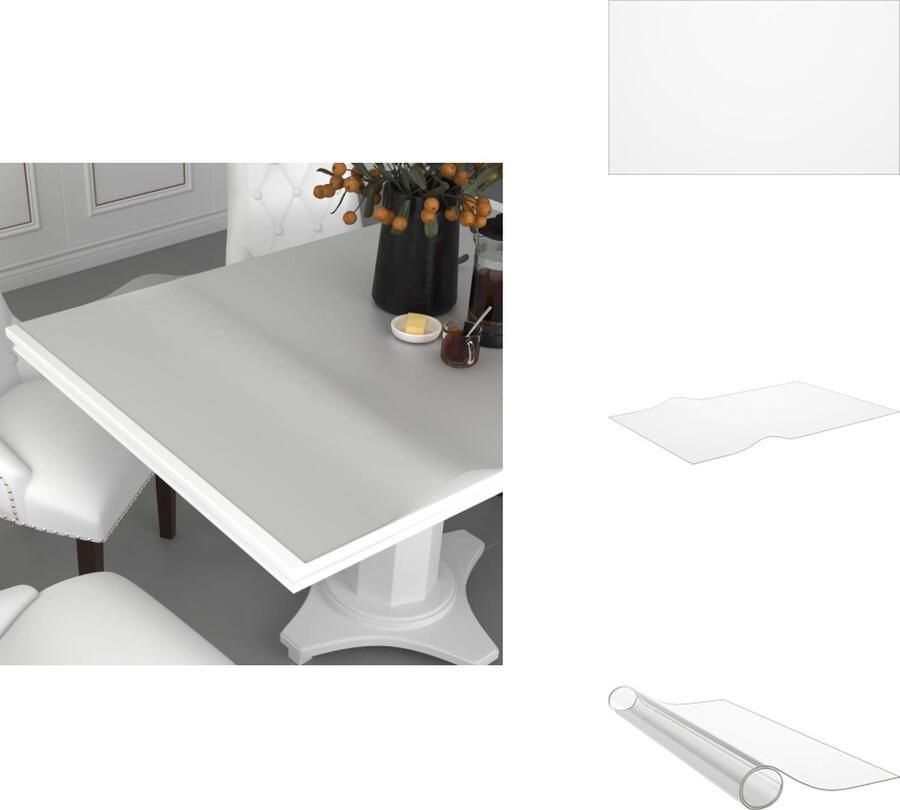 VidaXL Tafelbeschermer Tafelbeschermers Tafelfolie Tafelfolies Tafelbeschermer 100x60 cm 1-6 mm PVC mat