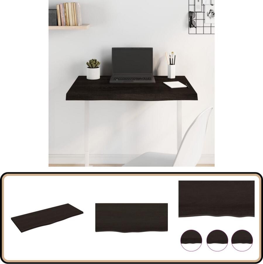 VidaXL Tafelblad 100x40x2 cm Massief Eikenhout Tafelblad Eikenhouten Tafelblad Massief Eikenhout Tafelblad Vervangen Salontafel