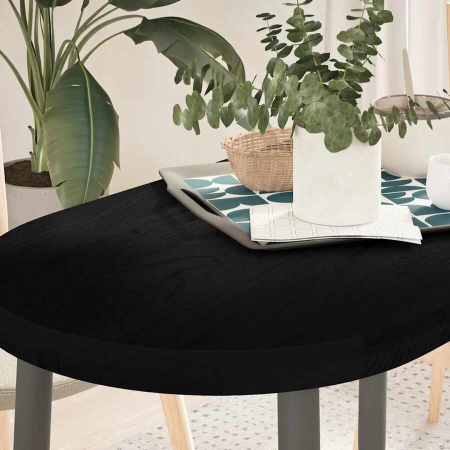 VidaXL Tafelblad 100x50 cm Ovaal Eikenhout Bruin Tafeltje Ovale Tafel Eikenhouten Tafel Salontafelblad Bijzettafel