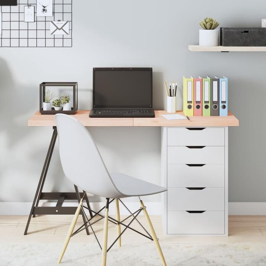 VidaXL Tafelblad 120x40 cm Onbehandeld Eikenhout Tafelblad Eikenhout Eikenhouten Tafelblad Vervangen Salontafel Eetkamertafel Diy Tafel - Foto 2