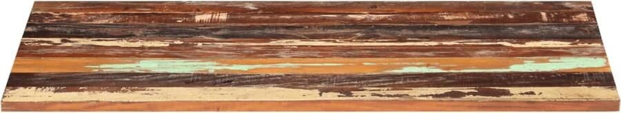 VidaXL Tafelblad 120x60 cm Gerecycled Hout Houten Tafelblad Vintage Tafelblad Industrieel Tafelblad Recyclen Tafellaag Massief Houten Tafelblad Vervangen Salontafelblad Eetkamertafelblad - Foto 2
