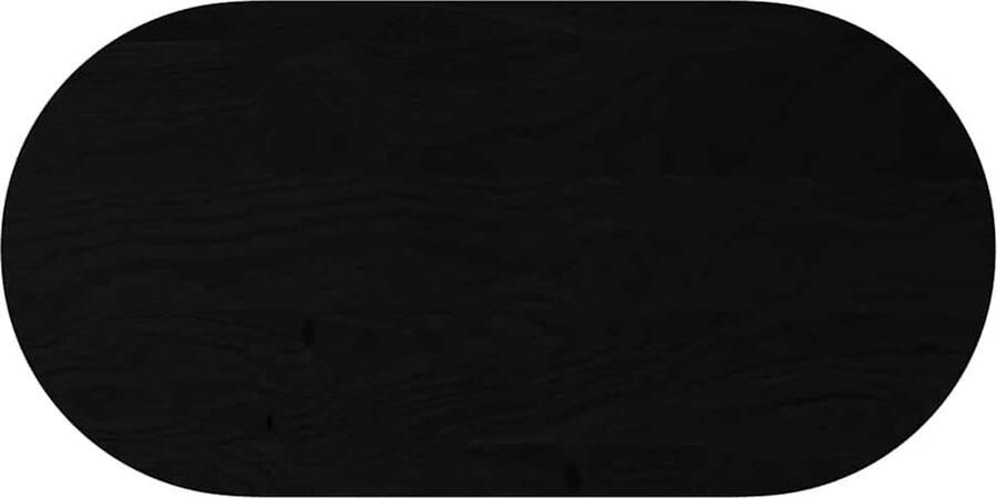 VidaXL Tafelblad ovaal 120x60 cm donkerbruin Eikenhouten Tafelblad Oval Tafellaar Salontafelblad Tweedehands Tafelblad Vintage Tafelblad