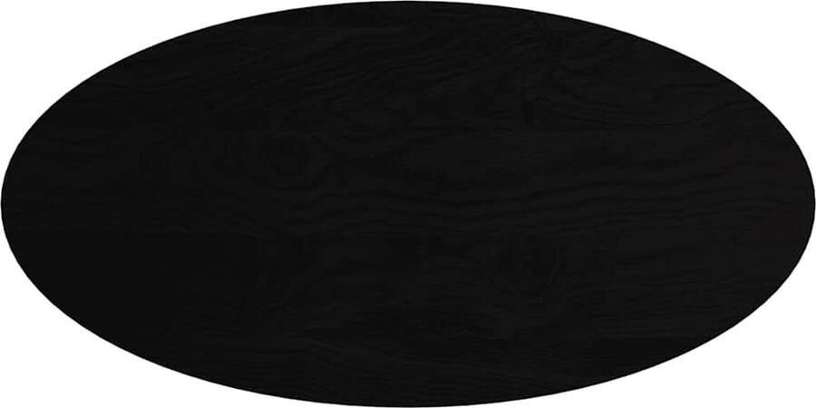 VidaXL Tafelblad 120x60x4 cm ovaal massief eikenhout donkerbruin