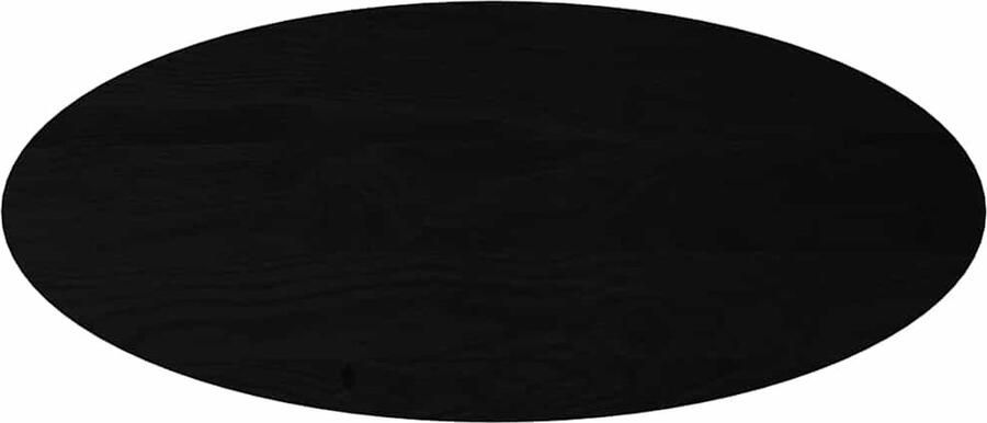 VidaXL Tafelblad Ovaal 140x60x4 cm Massief Eikenhout