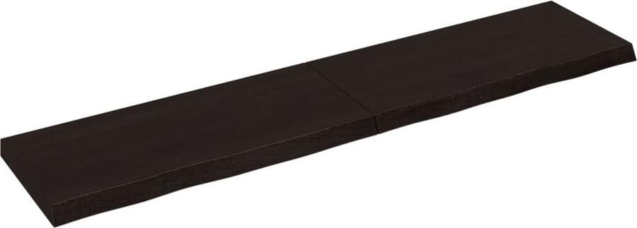 VidaXL Tafelblad 180x40 cm Eikenhout Donkerbruin Tafelblad Eikenhouten Tafelblad Salontafel Eetkamertafel Vintage Tafelblad Industrieel Tafelblad Modern Tafelblad Oak Dining Table Top - Foto 2