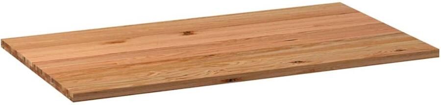 VidaXL Tafelblad 180x90x4 cm Massief Eikenhout Eiken Tafelblad Eetkamertafel Rechte Tafel Salontafel Massief Hout