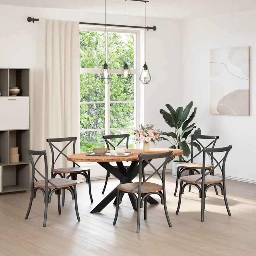 VidaXL Tafelblad 180x90x4 cm Massief Eikenhout Eikenhouten Tafelblad Oval Tafelblad Eetkamertafel Salontafel Grote Tafelblad - Foto 2