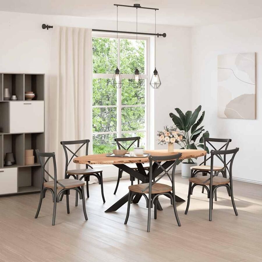 VidaXL Tafelblad 220x100x4 cm Ovaal Massief Eikenhout Eikenhouten Tafelblad Oval Tafelblad Grote Tafelblad Eetkamertafel Salontafel