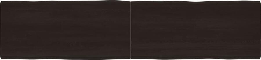 VidaXL Tafelblad 220x50 cm Eikenhout Donkerbruin Houten Tafelblad Eikenhout Tafelblad Vervangen Salontafel Eetkamertafel Duurzaam Tafelblad Vintage Tafelblad Industriele Tafelblad