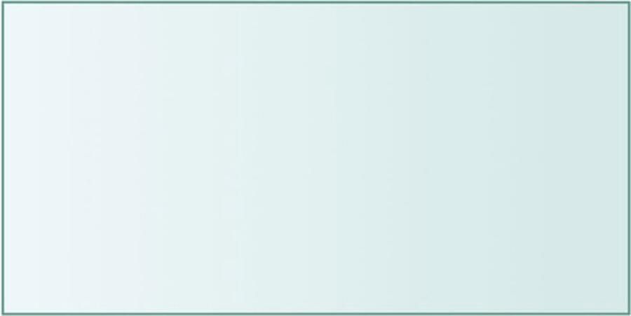 VidaXL Tafelblad 50x100 cm gehard glas transparant