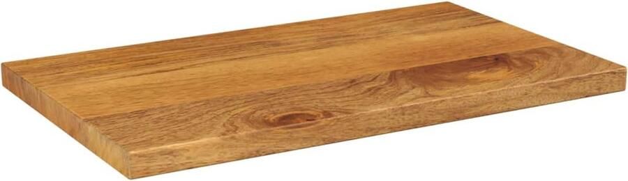 VidaXL Tafelblad 50x40 cm Massief Mangohout Tafelblad Mangohout Eiken Kleur Vintage Tafel Landelijke Stijl