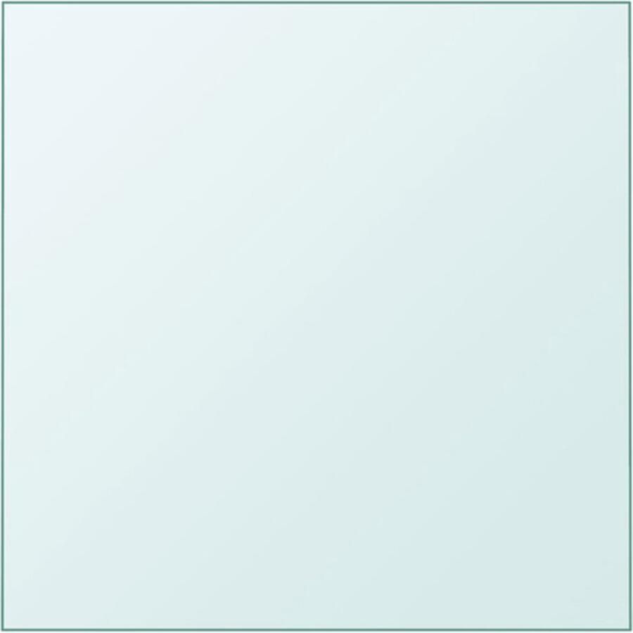 VidaXL Tafelblad 50x50 cm gehard glas transparant