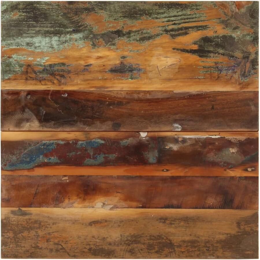 VidaXL Tafelblad 60x60 cm Massief Gerecycled Hout Tafeltblad Houten Tafelblad Vintage Tafelblad Industrieel Tafelblad Rustic Tafelblad Tweedehands Tafelblad Recyclen Tafelladen - Foto 2