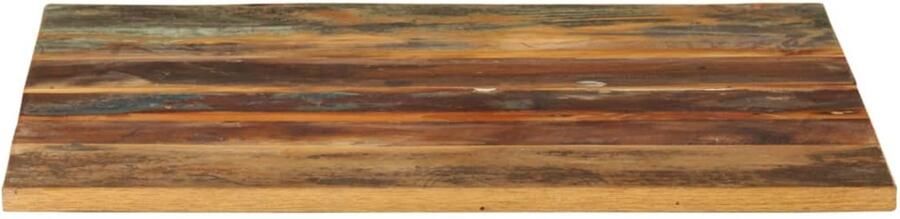VidaXL Tafelblad 60x60 cm Massief Gerecycled Hout Tafeltblad Houten Tafelblad Vintage Tafelblad Industrieel Tafelblad Rustic Tafelblad Tweedehands Tafelblad Recyclen Tafelladen