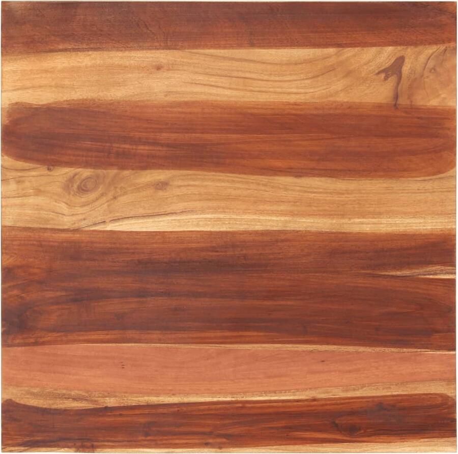VidaXL Tafelblad 70x70 cm Massief Acaciahout Tafelblad Acacia Hout Salontafel Eettafel Vintage Tafel Landelijke Tafel Rustic Tafel Industrieel Tafelblad - Foto 2