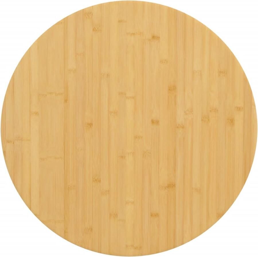 VidaXL Tafelblad Rond 90x2 5 cm Bamboe Bamboetafelblad Ronde Tafelblad Vervangen Duurzaam Tafelblad Veelzijdige Tafelblad