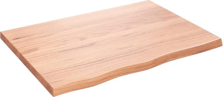 VidaXL Tafelblad Massief Eikenhout 80x60 cm Tafelblad Eikenhouten Tafelblad Massief Eikenhout Vintage Tafelblad Landelijke Tafel Salontafel Eetkamertafel