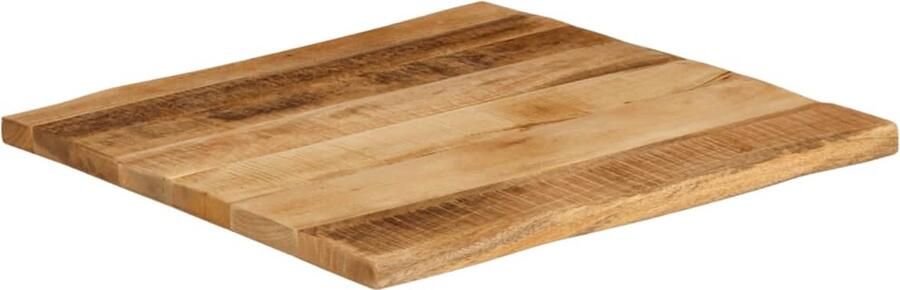 VidaXL Tafelblad 80x80x3 8 cm Massief Mangohout Mangohouten Tafelblad Vervangen Salontafel Eetkamertafel Vintage Tafelblad