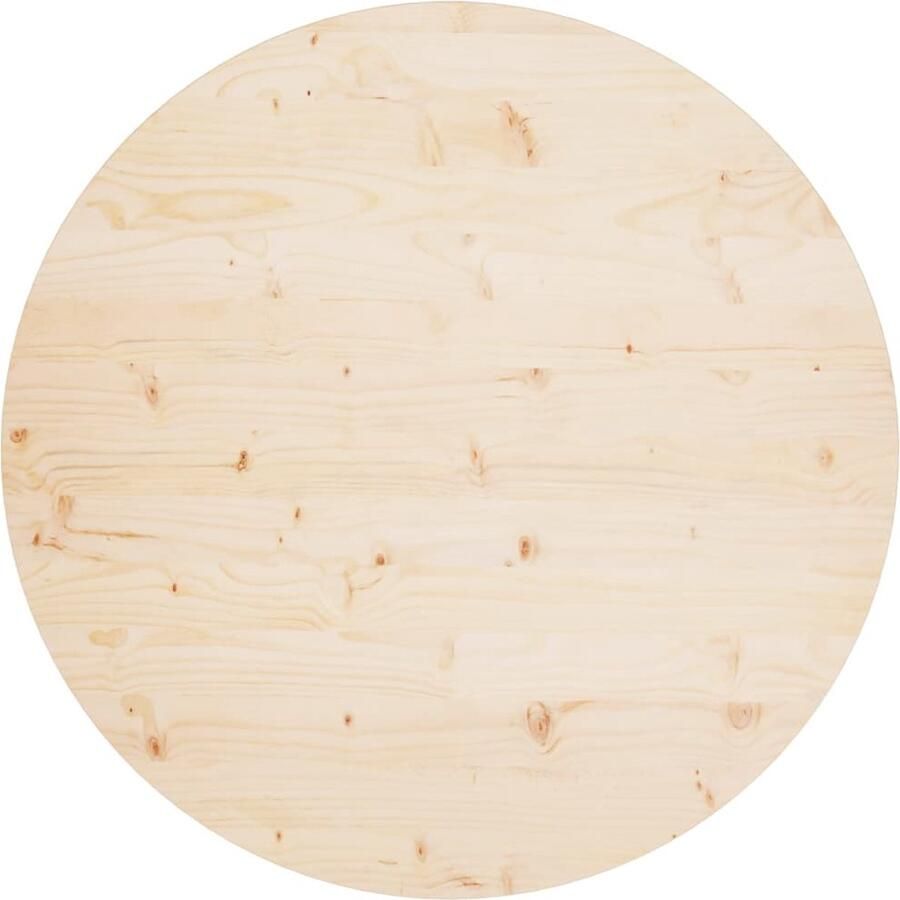 VidaXL Tafelblad 90x2 5 cm Massief grenenhout Tafeltblad Tafelblad Grenenhout Ronde Tafelblad Massief Hout Bruin Tafelblad Keuken Accessoires Eetkamer Meubilair Woonkamer Meubilair Tuin Meubel Buiten Tafel - Foto 2