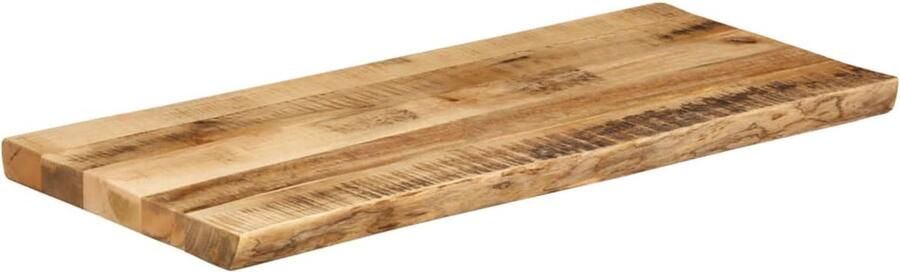 VidaXL Tafelblad Natuurlijke Rand 80x40x2 5 cm Tafelblad Mangohout Naturel Vintage Industrieel