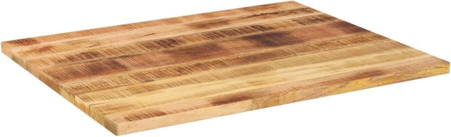 VidaXL Tafelblad 90x80 cm Mangohout Rechthoekig Mangohouten Tafelblad Vervangen Rustiek Tafelblad Rechte Tafel Vintage Tafel