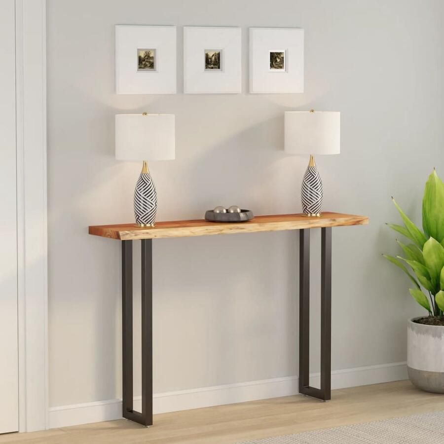 VidaXL Tafelblad Acaciahout 140x30 cm Natuurlijke Rand Houten Tafelblad Acacia Hout Tafelblad Vervangen Bartafel Blad Salontafel Blad