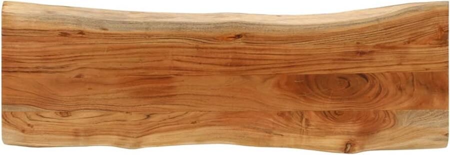 VidaXL The Living Store Tafelblad rechthoekig natuurlijke rand 120x40x3 8 cm acaciahout Houten Tafelblad Acacia Hout Vintage Tafelblad Rustic Tafelblad Vervangen