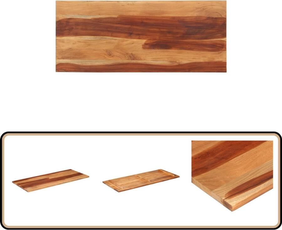 VidaXL Tafelblad Acaciahout 140x60x2 5 cm Houten Tafelblad Acacia Hout Landelijke Stijl Tafelblad Vervangen Salontafel