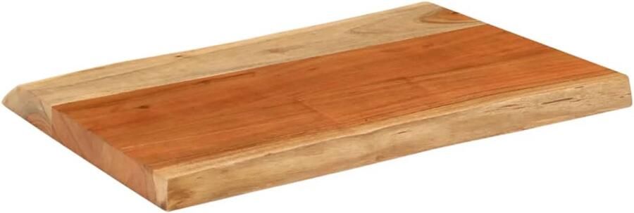 VidaXL The Living Store Tafelblad rechthoekig natuurlijke rand 70x40x3 8 cm acaciahout Tafeltblad Acacia Hout Natuurlijkt Tafelblad Vervangen Bartafel - Foto 2