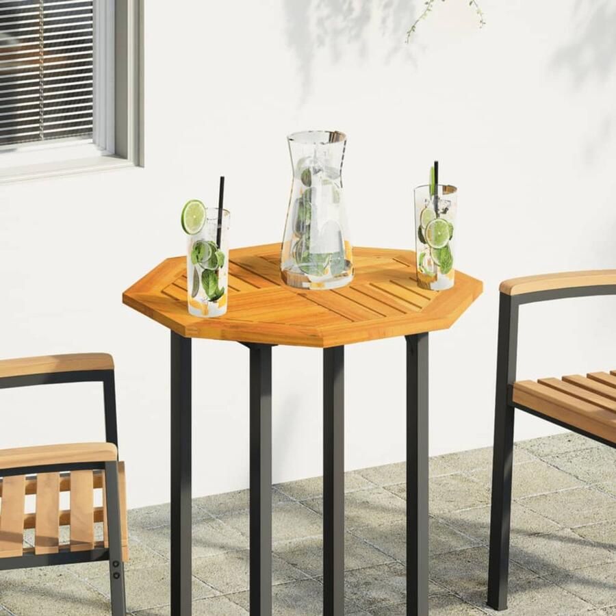 VidaXL Tafelblad Achthoekig 60x60x2 cm Acaciahout Houten Tafelblad Tuintisch Blad Tafellaag Acacia Hout Rechthoekig Tafelblad